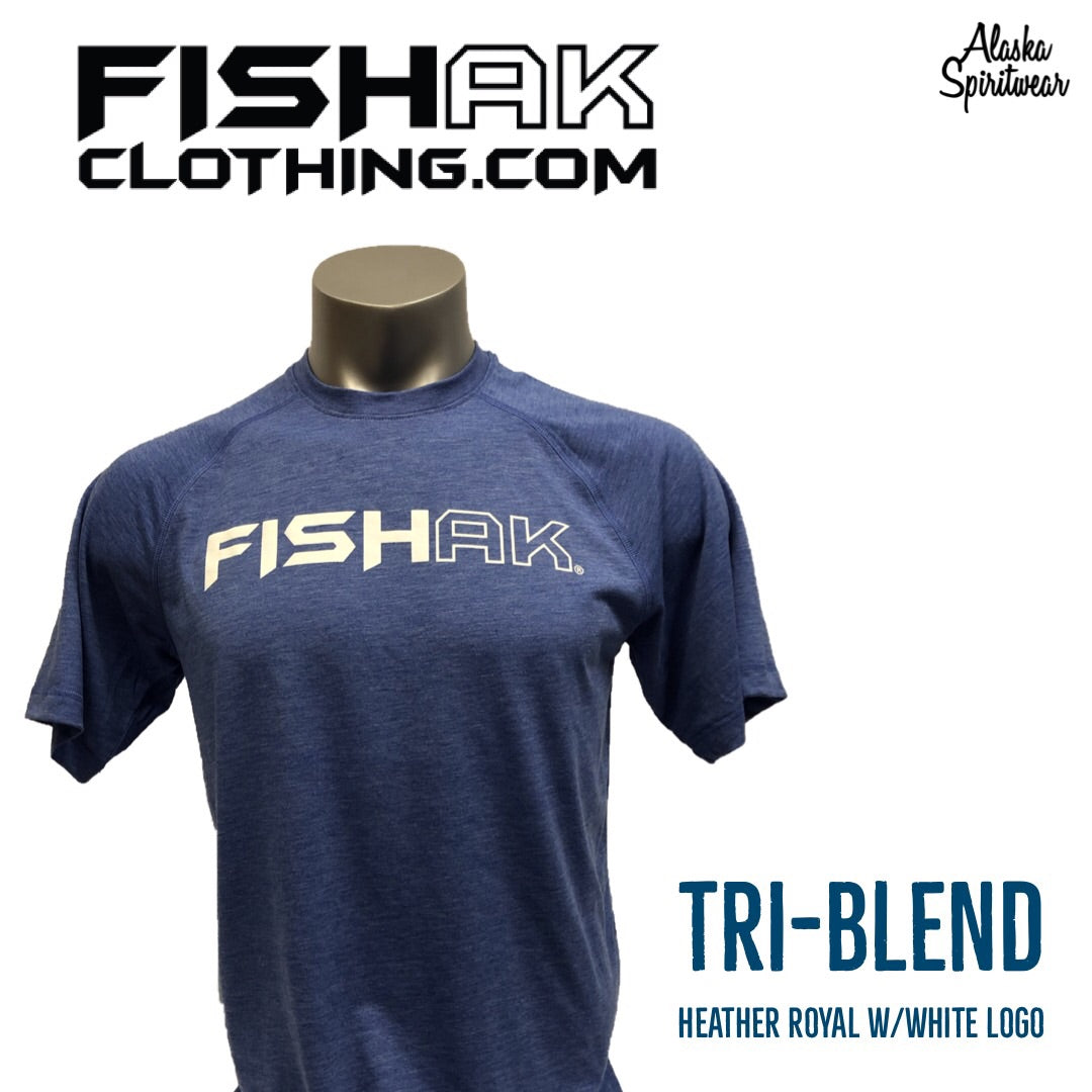 Fish AK - T-Shirt - Triblend - Adult – Alaska Spiritwear, LLC - FishAK