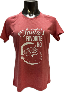 Santa's Favorite Ho - Ladies Tri-Blend T-Shirt