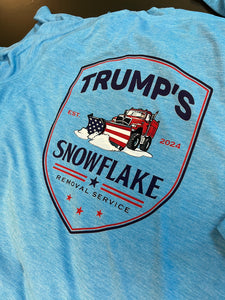 Trump snowflake removal service - Raglan Sleeve - Tri-Blend T-shirt