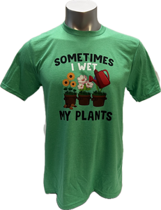 Sometimes I Wet My Plants - Adult - Tri-blend T-Shirt