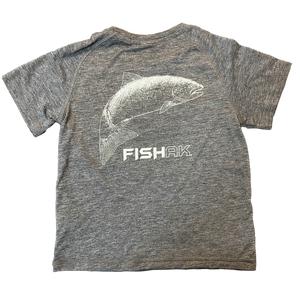 Fish AK - Species Series - King Salmon - Youth Tri-Blend T-Shirt