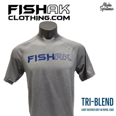 Fish AK - T-Shirt - Triblend - Adult